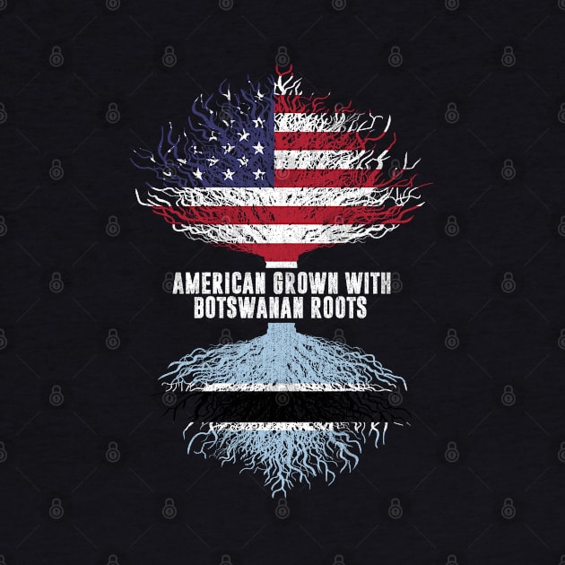 American Grown with botswanan Roots USA Flag by silvercoin